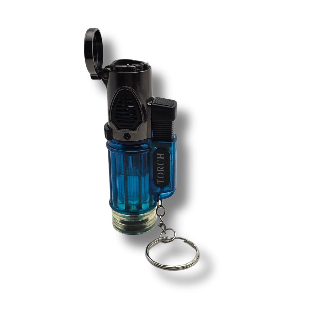 Triple Torch Transparent Color Butane Cigar Lighter