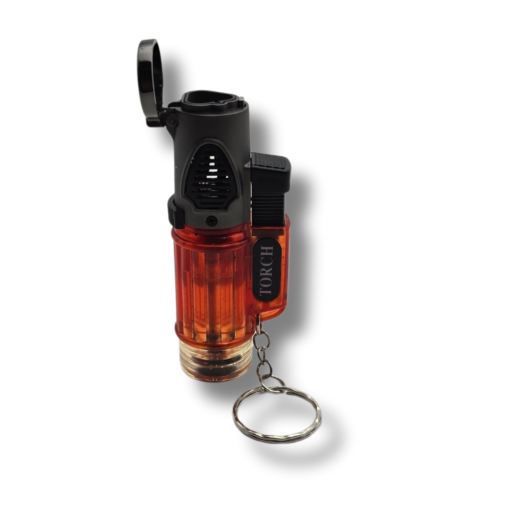 Triple Torch Transparent Color Butane Cigar Lighter