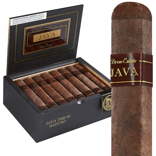 Java by Drew Estate Maduro The 58 – Premium Infused Cigar with Rich Coffee and Chocolate Notes