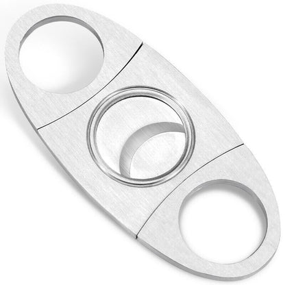 Double Blade Guillotine Cigar Cutter Stainless Steel